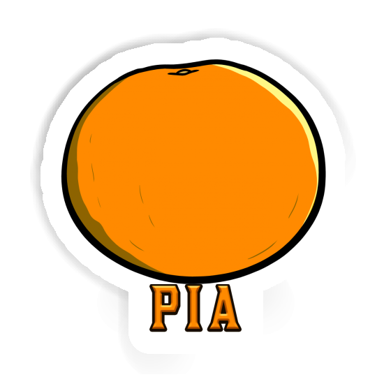 Orange Sticker Pia Image