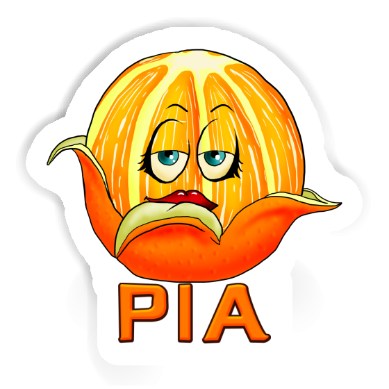 Sticker Orange Pia Notebook Image