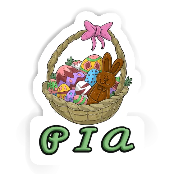 Sticker Pia Easter basket Laptop Image