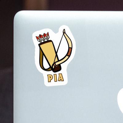 Aufkleber Pfeilbogen Pia Notebook Image