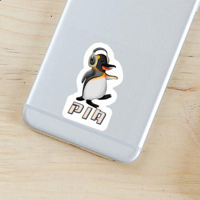 Sticker Music Penguin Pia Laptop Image