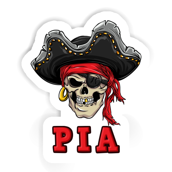 Pia Autocollant Crâne de pirate Image