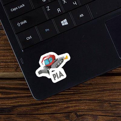 Sticker Pistenraupe Pia Notebook Image