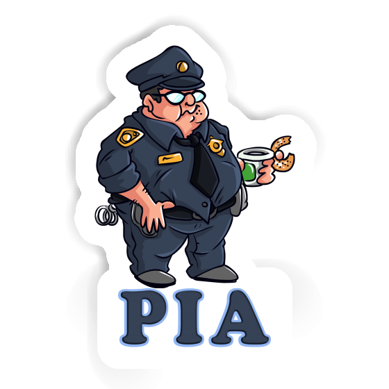 Pia Sticker Police Officer Laptop Image