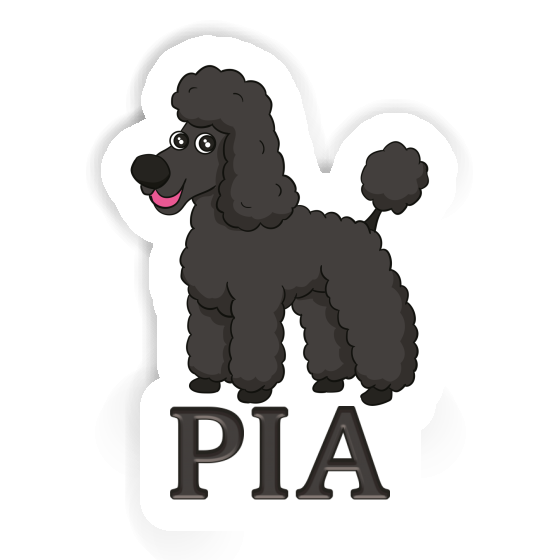 Caniche Autocollant Pia Laptop Image