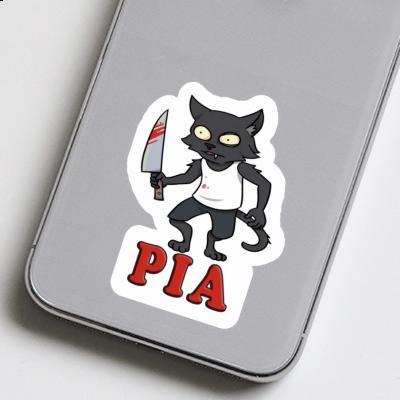 Autocollant Chat psychopathe Pia Gift package Image