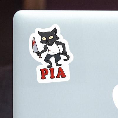 Psycho-Katze Sticker Pia Image