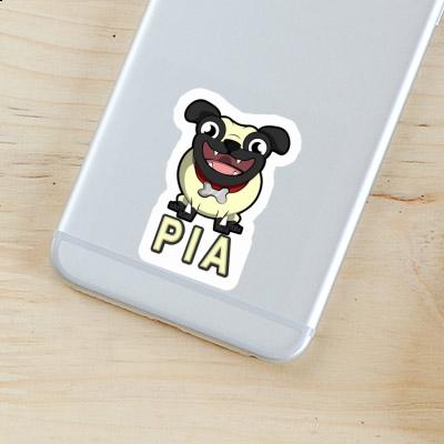 Sticker Pug Pia Notebook Image