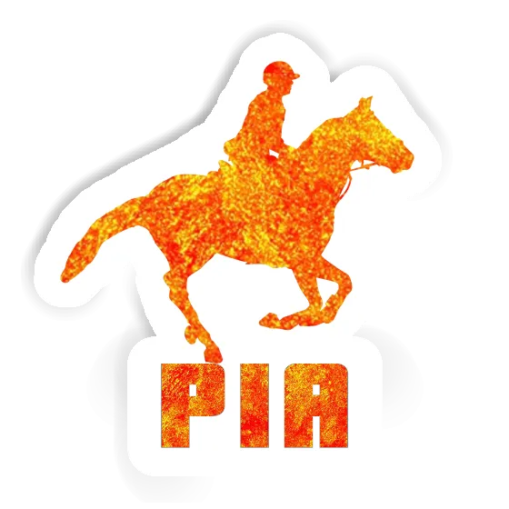 Pia Autocollant Cavalière Laptop Image