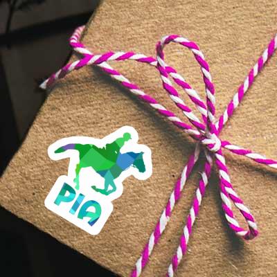 Pia Sticker Horse Rider Notebook Image