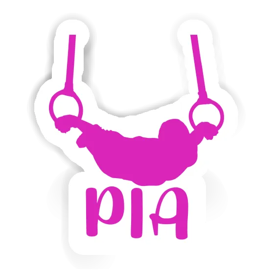 Sticker Pia Ring gymnast Notebook Image