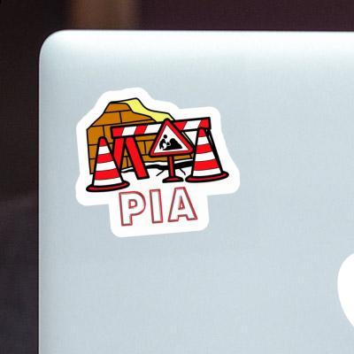 Sticker Pia Road Construction Laptop Image