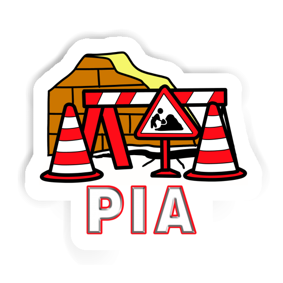 Sticker Pia Straßenbaustelle Gift package Image