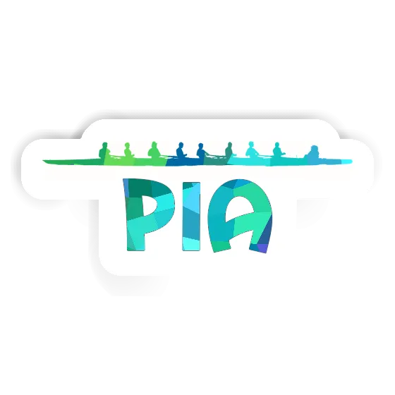 Pia Autocollant Bateau à rames Image