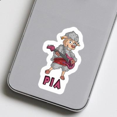 Pia Sticker Guitarist Laptop Image