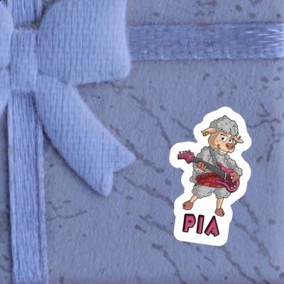 Pia Sticker Guitarist Notebook Image