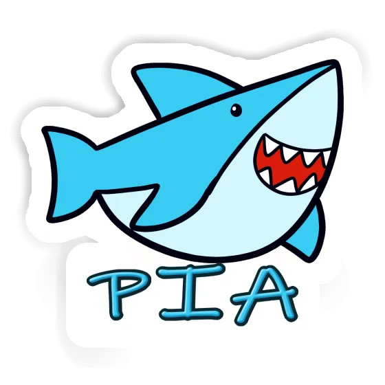 Autocollant Requin Pia Laptop Image