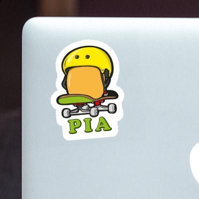 Sticker Skateboard-Ei Pia Laptop Image