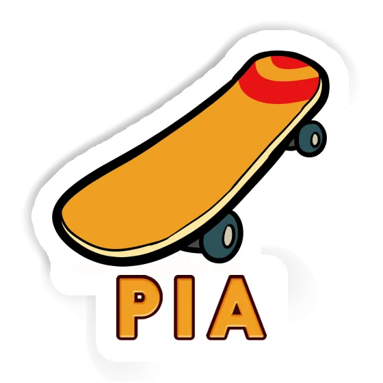 Skateboard Sticker Pia Notebook Image