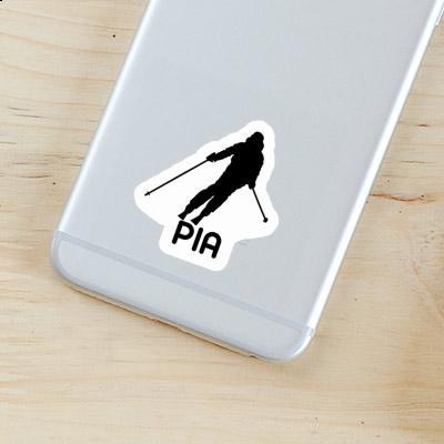 Pia Sticker Skifahrerin Notebook Image