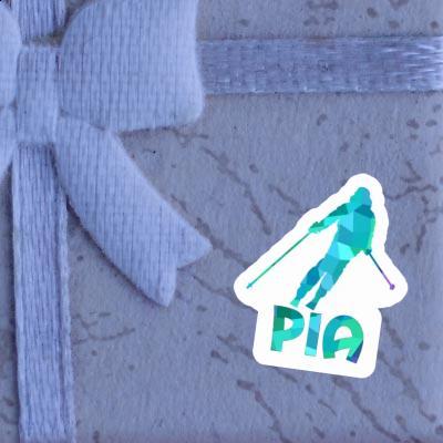 Sticker Pia Skier Image