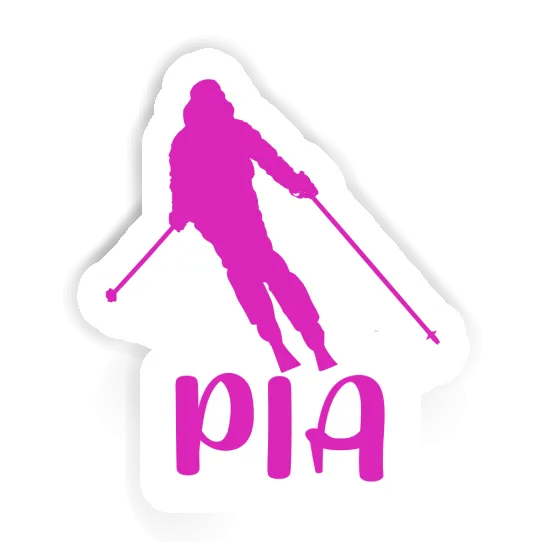 Pia Aufkleber Skifahrerin Gift package Image