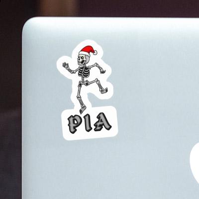 Christmas Skeleton Sticker Pia Laptop Image