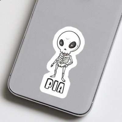 Pia Sticker Skeleton Notebook Image