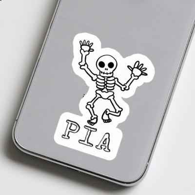 Sticker Pia Skull Notebook Image