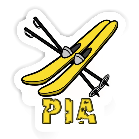 Pia Autocollant Ski Notebook Image