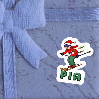 Autocollant Skieur de Noël Pia Gift package Image