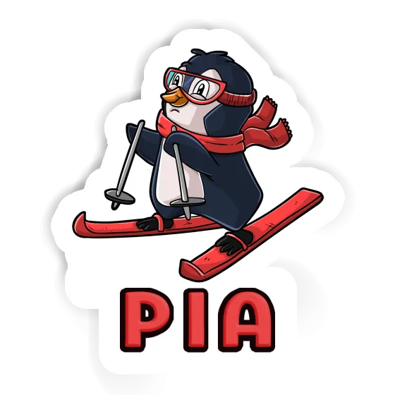 Skifahrerin Sticker Pia Image