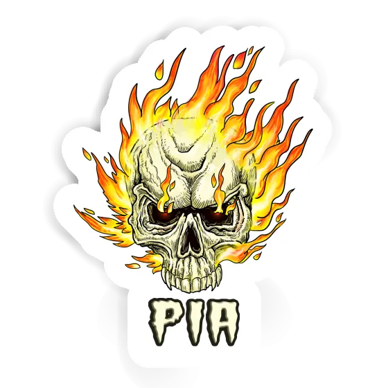 Sticker Skull Pia Notebook Image