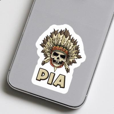 Sticker Pia Totenkopf Notebook Image