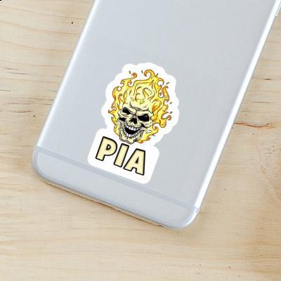 Pia Autocollant Tête de mort Image