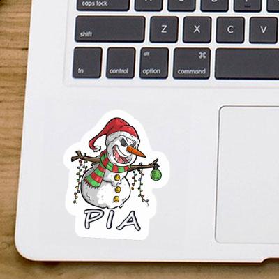 Pia Sticker Schneemann Laptop Image