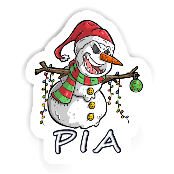 Pia Sticker Schneemann Notebook Image