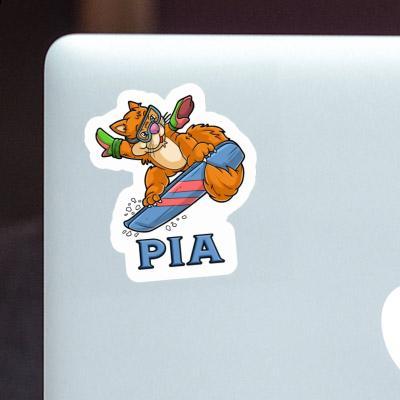 Pia Sticker Snowboarderin Laptop Image