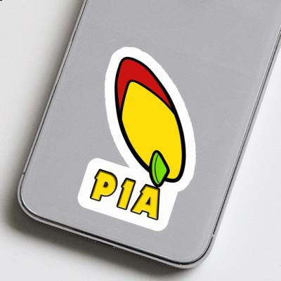 Sticker Pia Surfboard Image