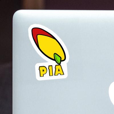 Sticker Pia Surfboard Laptop Image