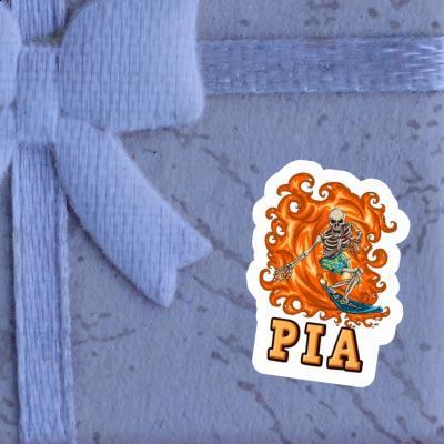 Sticker Surfer Pia Image