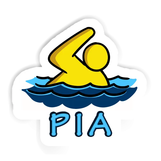 Sticker Schwimmer Pia Notebook Image