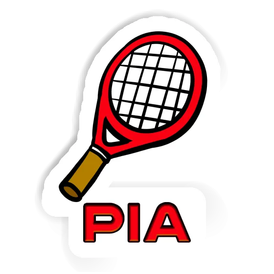 Sticker Tennisschläger Pia Notebook Image