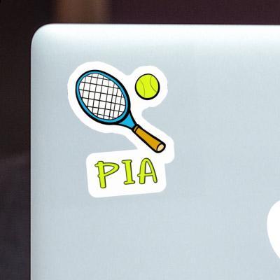 Pia Sticker Tennis Racket Image