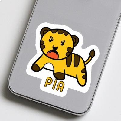 Sticker Baby Tiger Pia Laptop Image