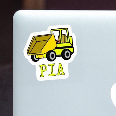 Pia Sticker Front Tipper Notebook Image