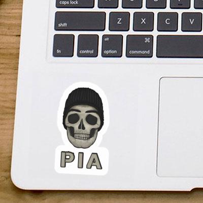 Pia Aufkleber Totenkopf Laptop Image