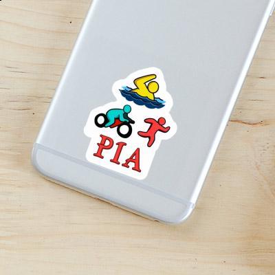 Triathlet Sticker Pia Laptop Image