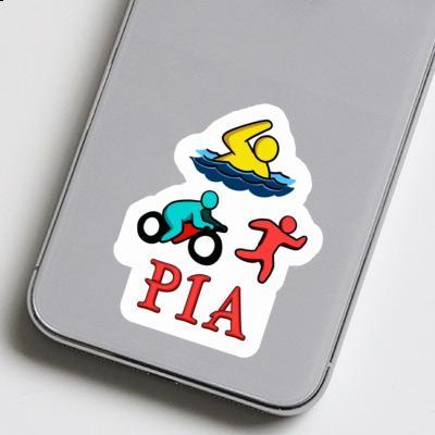 Triathlet Sticker Pia Laptop Image