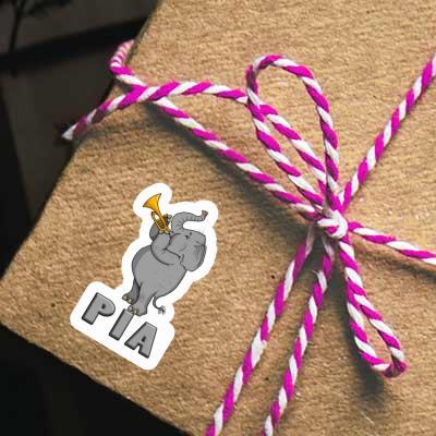 Sticker Elephant Pia Notebook Image